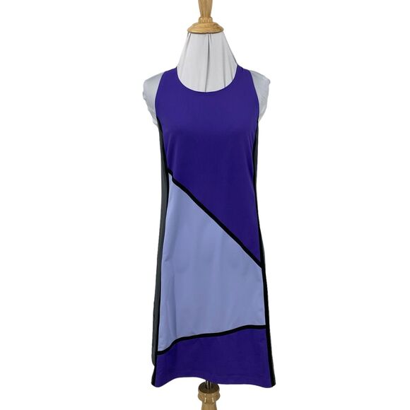 Title Nine Athletic Dress Womens S Small Scoop Neck Colorblock Sleeveless Pocket - Picture 1 of 14